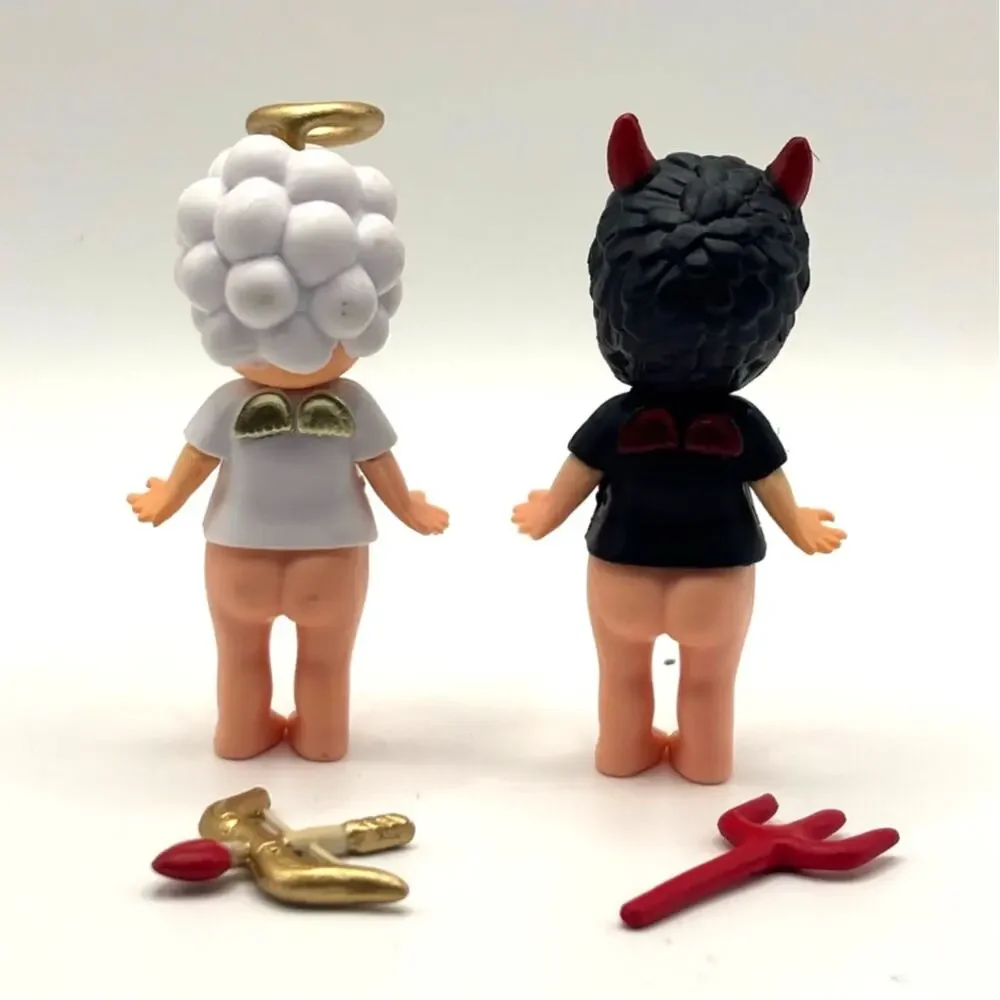2 New My Angel, Angel & Devil Mini Figures, Opened Blind Boxes